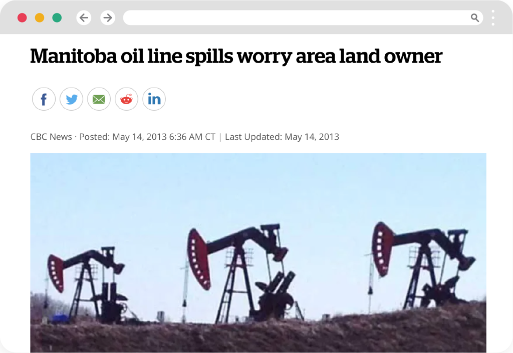 Oil Spill Article on CBC