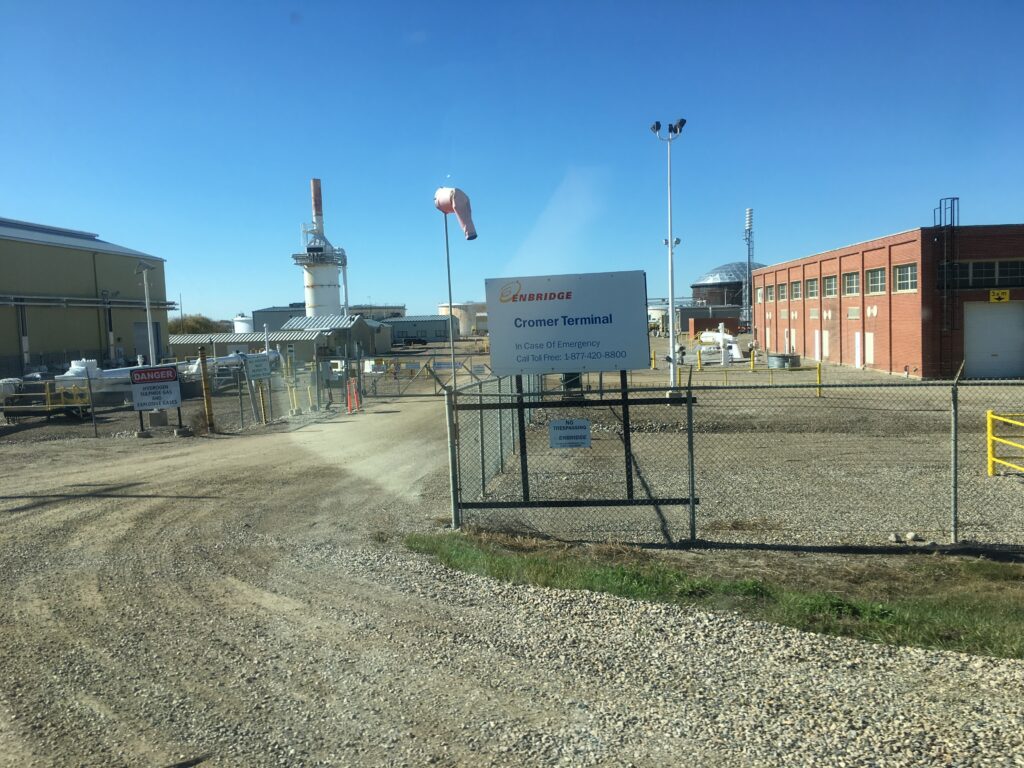 Enbridge Cromer Terminal Sign