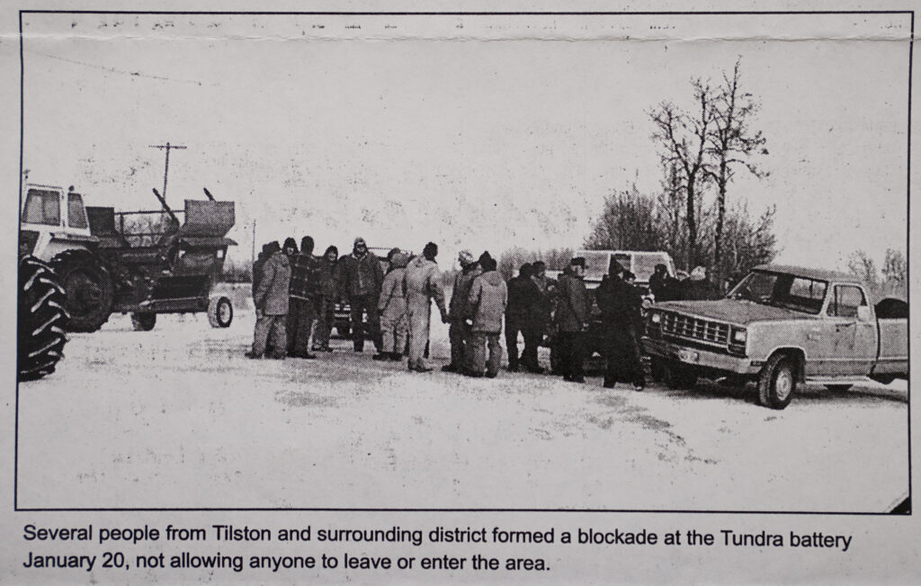 People Blockade at Tundra battery